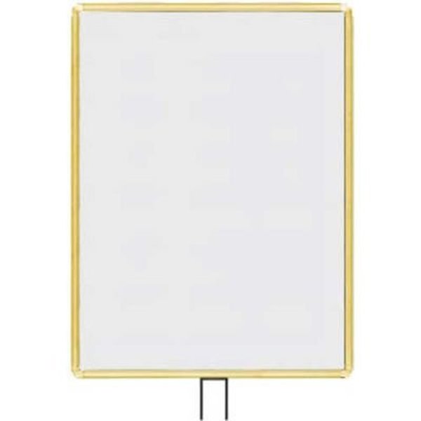 Lavi Industries , Vertical Fixed Sign Frame, , 22" x 28", For 7' Posts, Gold 50-1136F7V/GD